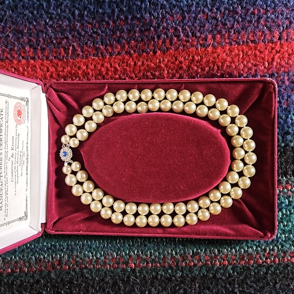 Camrose & Kross Jewelry - Jackie O pearl necklace, CZ Clasp